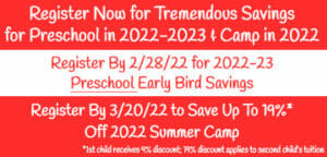 Preschool & Summer Camp Tuition Savings Long Island NY